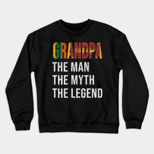 Grand Father Sri Lankan Grandpa The Man The Myth The Legend - Gift for Sri Lankan Dad With Roots From  Sri Lanka Crewneck Sweatshirt